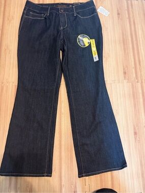Faded Glory Dark Navy curvy petite bootcut jeans size 14P
